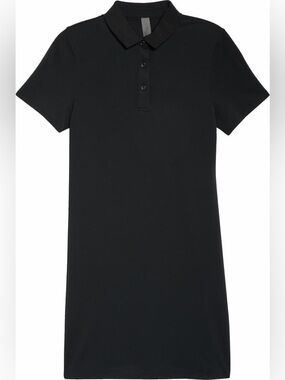 Outdoor Voices Black Polo Dress
